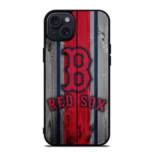 BOSTON RED SOX WOODEN LOGO iPhone 15 Plus Case Cover