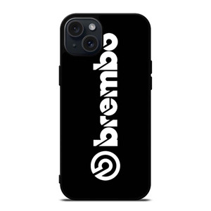 BREMBO DISC BRAKE BLACK LOGO iPhone 15 Plus Case Cover