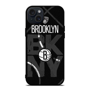 BROOKLYN NETS BASEBALL LOGO NBA iPhone 15 Plus Case Cover