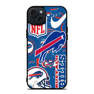 BUFFALO BILLS NFL STICKER BOMB iPhone 15 Plus Case Cover