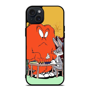 BUGS BUNNY AND GOSSAMER RED LOONEY TUNES iPhone 15 Plus Case Cover BUGS BUNNY AND GOSSAMER RED LOONEY TUNES iPhone 15 Plus Case Cover