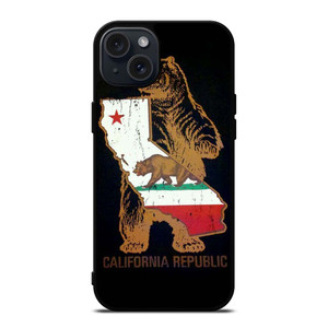 CALIFORNIA REPUBLIC BEAR ICON iPhone 15 Plus Case Cover