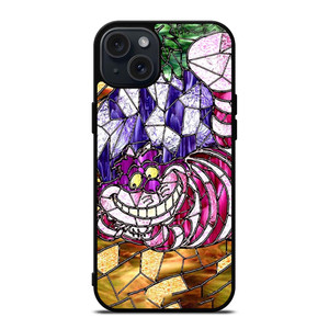 CHESHIRE CAT STAINED GLASS iPhone 15 Plus Case Cover