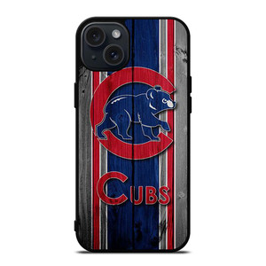 CHICAGO CUBS WOODEN LOGO iPhone 15 Plus Case Cover