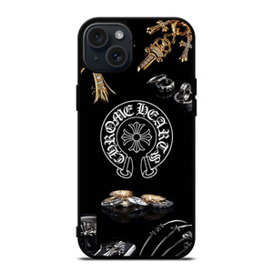 CHROME HEARTS METAL LOGO iPhone 15 Plus Case Cover CHROME HEARTS METAL LOGO iPhone 15 Plus Case Cover