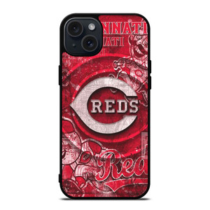 CINCINNATI REDS BASEBALL LOGO iPhone 15 Plus Case Cover CINCINNATI REDS BASEBALL LOGO iPhone 15 Plus Case Cover