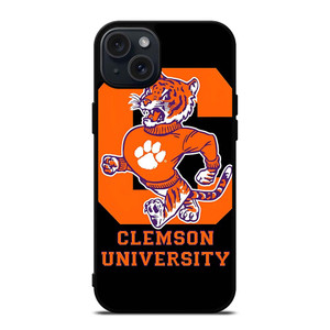 CLEMSON TIGERS UNIVERSITY ICON iPhone 15 Plus Case Cover