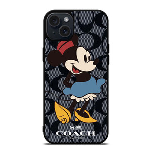 COACH MINNIE MOUSE iPhone 15 Plus Case Cover COACH MINNIE MOUSE iPhone 15 Plus Case Cover