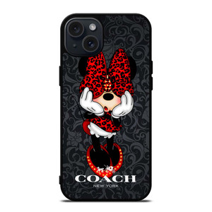 COACH MINNIE MOUSE CARTOON iPhone 15 Plus Case Cover COACH MINNIE MOUSE CARTOON iPhone 15 Plus Case Cover