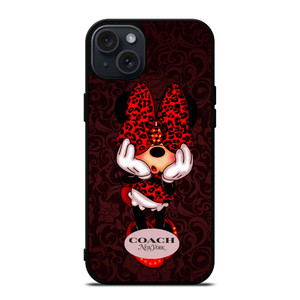 COACH MINNIE MOUSE NEW YORK iPhone 15 Plus Case Cover COACH MINNIE MOUSE NEW YORK iPhone 15 Plus Case Cover