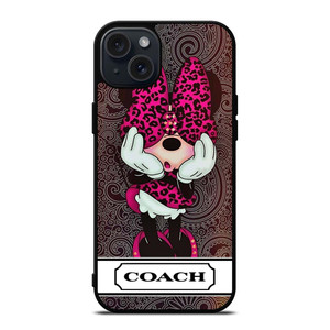 COACH NEW YORK MINNIE MOUSE CUTE iPhone 15 Plus Case Cover COACH NEW YORK MINNIE MOUSE CUTE iPhone 15 Plus Case Cover