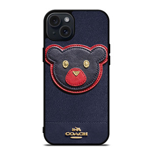 COACH NEW YORK BEAR iPhone 15 Plus Case Cover COACH NEW YORK BEAR iPhone 15 Plus Case Cover