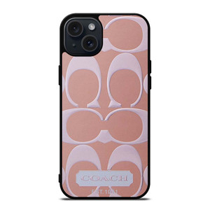 COACH NEW YORK PINK PATTERN iPhone 15 Plus Case Cover