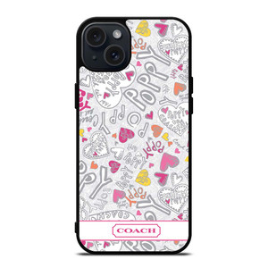 COACH POPPY COLOR iPhone 15 Plus Case Cover COACH POPPY COLOR iPhone 15 Plus Case Cover