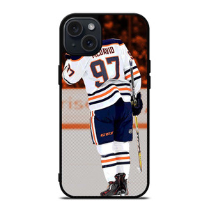 CONNOR MCDAVID EDMONTON OILERS NHL iPhone 15 Plus Case Cover