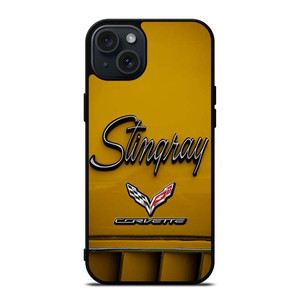 CORVETTE STINGRAY LOGO YELLOW iPhone 15 Plus Case Cover