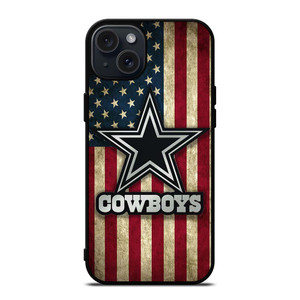 DALLAS COWBOYS AMERICAN FLAG iPhone 15 Plus Case Cover