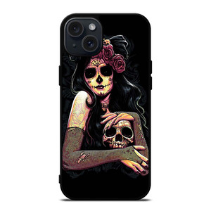 DAY OF THE DEAD ART iPhone 15 Plus Case Cover