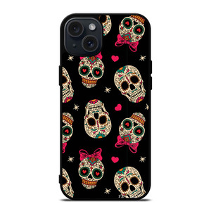 DAY OF THE DEAD CUTE PATTERN iPhone 15 Plus Case Cover
