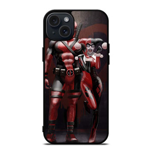 DEADPOOL HARLEY QUINN ANTI HERO iPhone 15 Plus Case Cover