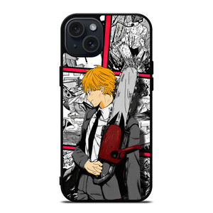 DENJI CHAINSAW MAN ANIME COLLAGE iPhone 15 Plus Case Cover
