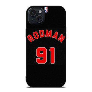 DENNIS RODMAN CHICAGO BULLS iPhone 15 Plus Case Cover DENNIS RODMAN CHICAGO BULLS iPhone 15 Plus Case Cover