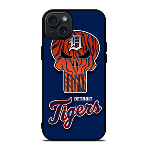 DETROIT TIGERS SKULL LOGO iPhone 15 Plus Case Cover