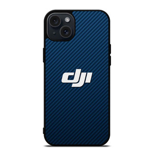 DJI DRONE CAMERA BLUE CARBON iPhone 15 Plus Case Cover