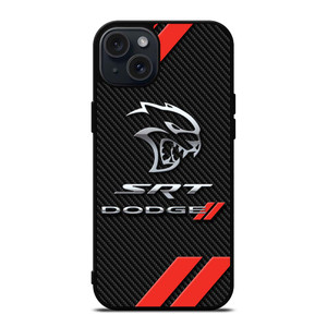 DODGE SRT CARBON LOGO iPhone 15 Plus Case Cover DODGE SRT CARBON LOGO iPhone 15 Plus Case Cover