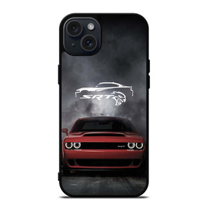 DODGE SRT SMOKED LOGO iPhone 15 Plus Case Cover