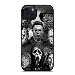 FAMOUS HORROR COLLAGE iPhone 15 Plus Case Cover