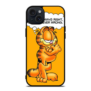 GARFIELD LAZY CAT QUOTE iPhone 15 Plus Case Cover GARFIELD LAZY CAT QUOTE iPhone 15 Plus Case Cover