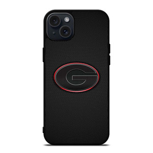 GEORGIA BULLDOGS CARBON LOGO iPhone 15 Plus Case Cover