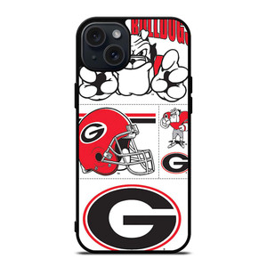 GEORGIA BULLDOGS STICKER COLLECTION iPhone 15 Plus Case Cover GEORGIA BULLDOGS STICKER COLLECTION iPhone 15 Plus Case Cover