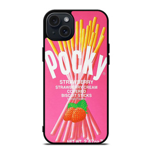 GLICO POCKY STRAWBERRY iPhone 15 Plus Case Cover