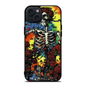 GRATEFUL DEAD SKULL AND ROSE NEW iPhone 15 Plus Case Cover