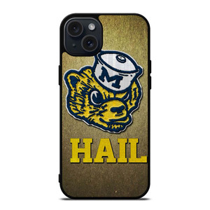 HAIL MICHIGAN WOLVERINES ICON iPhone 15 Plus Case Cover