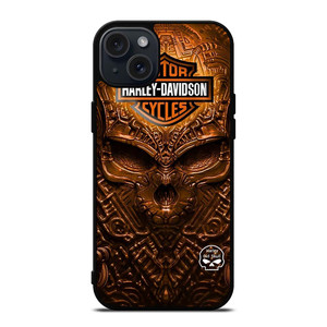 HARLEY DAVIDSON SKULL METAL MOTOR iPhone 15 Plus Case Cover