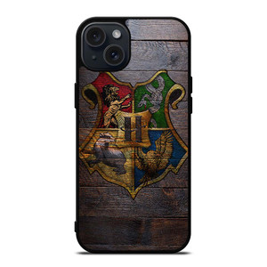HOGWARTS HARRY POTTER WOODEN LOGO iPhone 15 Plus Case Cover