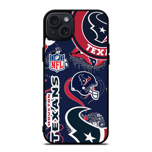 HOUSTON TEXANS NFL STICKER BOMB iPhone 15 Plus Case Cover