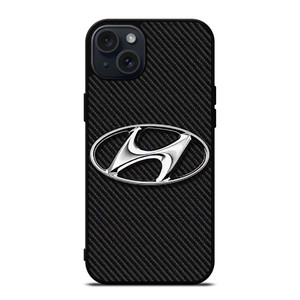HYUNDAI MOTORS CARBON LOGO iPhone 15 Plus Case Cover