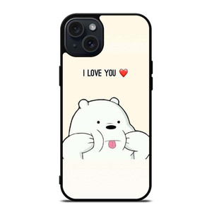 ICE BEAR WE BARE BEARS CUTE iPhone 15 Plus Case Cover