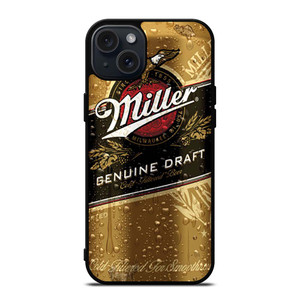 ICED MILLER GENUINE DRAFT BEER CAN iPhone 15 Plus Case Cover