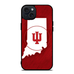 INDIANA HOOSIERS STATE OF MIND SYMBOL iPhone 15 Plus Case Cover