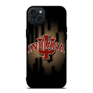 INDIANA HOOSIERS UNIVERSITY LOGO iPhone 15 Plus Case Cover