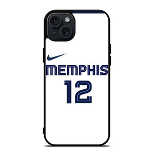 JA MORANT MEMPHIS GRIZZLIES WHITE iPhone 15 Plus Case Cover