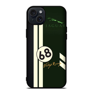JAGUAR VINTAGE RACING LOGO iPhone 15 Plus Case Cover