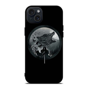 JON SNOW WOLF iPhone 15 Plus Case Cover JON SNOW WOLF iPhone 15 Plus Case Cover