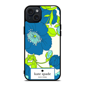 KATE SPADE BLUE FLORAL iPhone 15 Plus Case Cover
