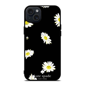 KATE SPADE FLOWER IN BLACK iPhone 15 Plus Case Cover